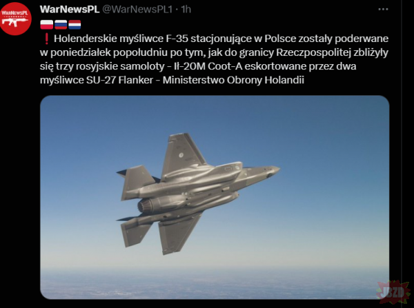 Kto by się spodziewał że w pewnym okresie historii myśliwce z Holandii będą pilnować polskiej strefy powietrznej przed Rosjanami
