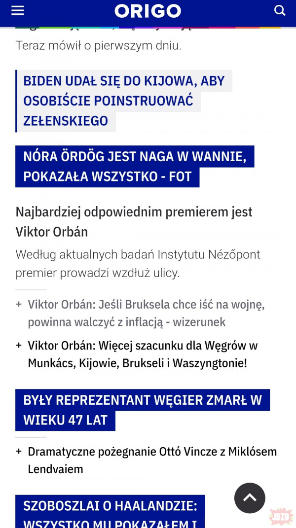 Ku przestrodze.. tak wygląda drugi największy portal internetowy na Węgrzech. Wszystkie media wykupione przez akolitów,  Inne moze w innym stylu ale ten sam przekaz. Nie ma odwrotu.