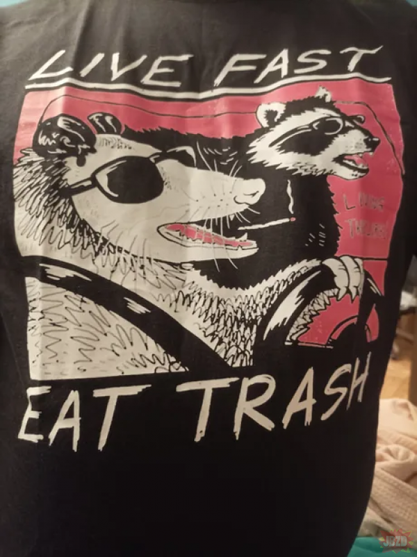 live trash, eat fast