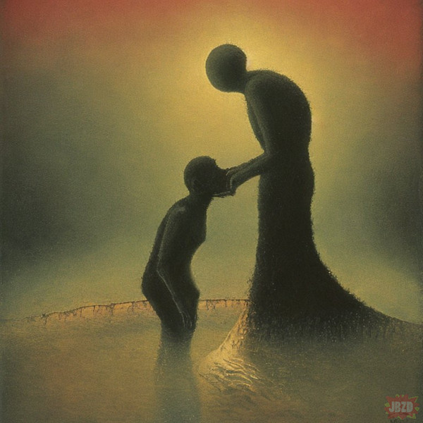 Fake obraz Beksiński "Prawdziwa miłość"