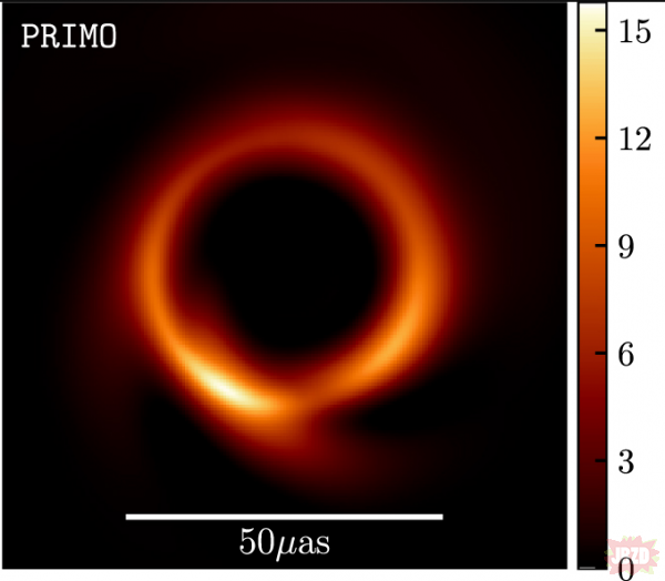 Pierwszy obraz czarnej dziury zostaje zrekonstruowany za pomocą AI (Algorytm PRIMO)