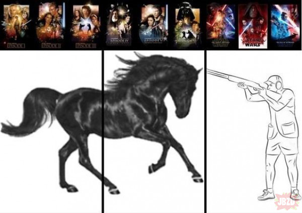 Star Wars jako koń