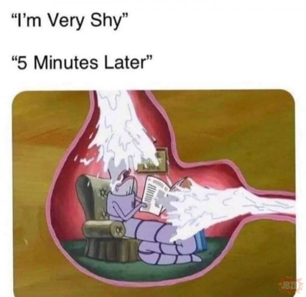 Very shy