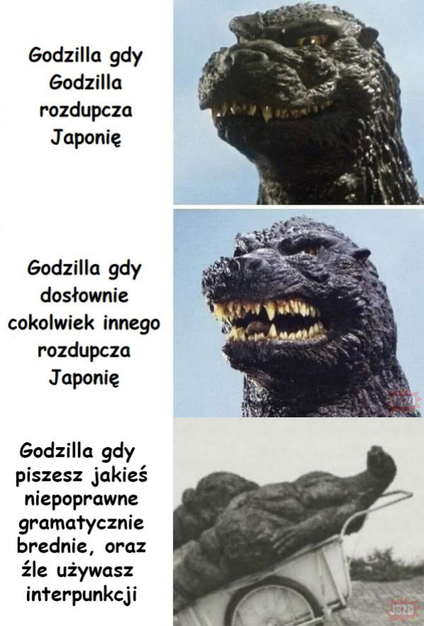 Biedny Godzilla ma wylew