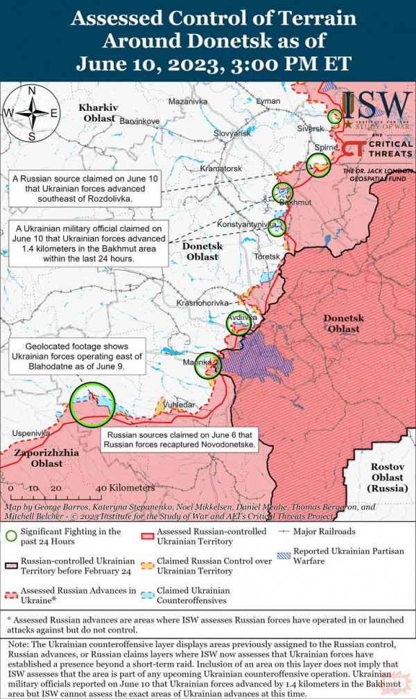 Paczka informacji 11-12.06.2023 wojna na Ukrainie