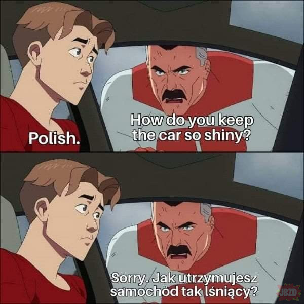 I Polish mine bydlak śmierdziel