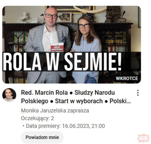 Wreszcie ktoś z elity intelektualnej będzie w polskim sejmie.