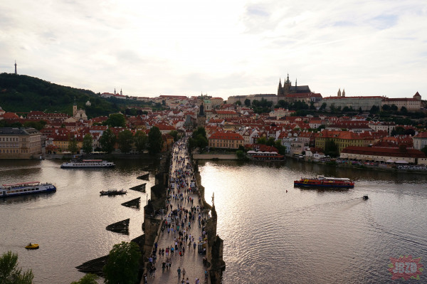 Panoramy z Czeskiej Pragi.