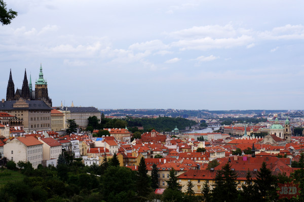 Panoramy z Czeskiej Pragi.