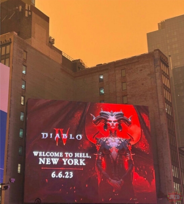 Reklama diablo 4 w NY