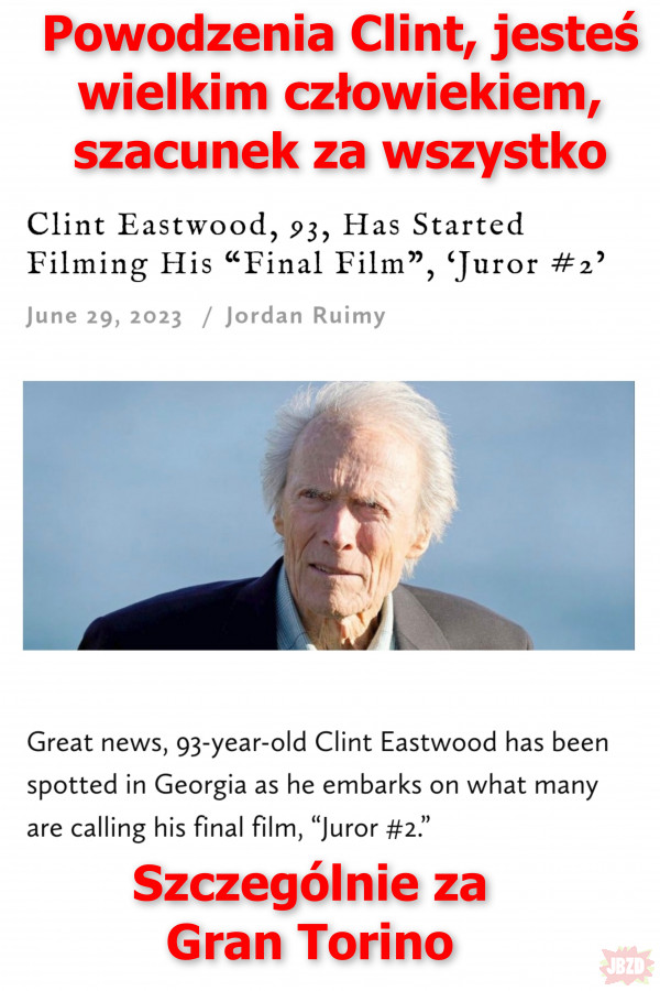 Clint Eastwood - 93 lata