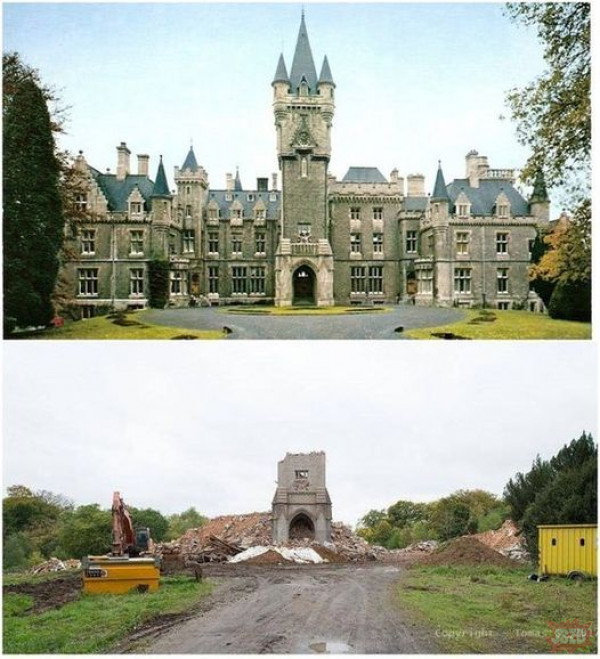 Château de Noisy, Belgia. Kiedyś i dziś.
