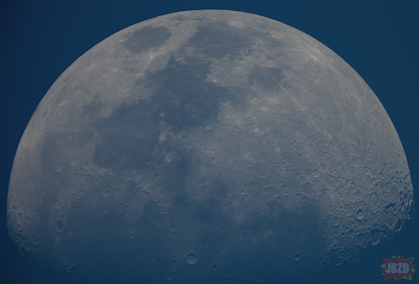 Fotototesty księżycowe - Księżyc widziany za dnia