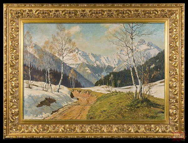 Max Martens - Wczesna Wiosna w Alpach (olej)