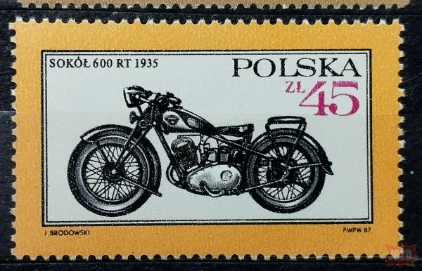 Dawne polskie samochody i motocykle. Rotograwiura1987r.
