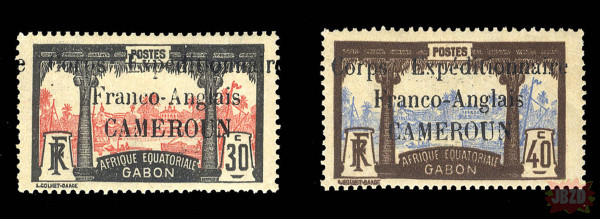 1915r. Kolonie Francuskie. Kamerun. Typografia