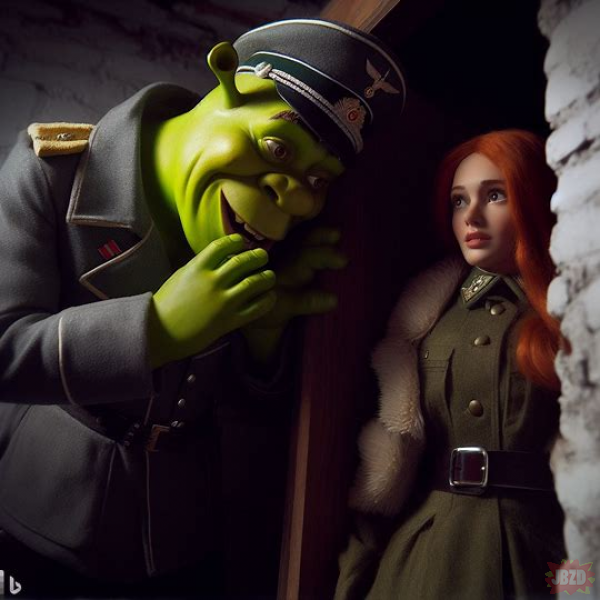 Shrek znajduje Fionę w Szafie 1942 Koloryzowane