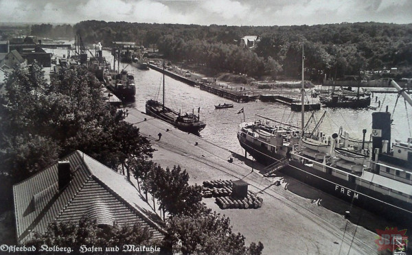 Port w Kołobrzegu 1939 rok.