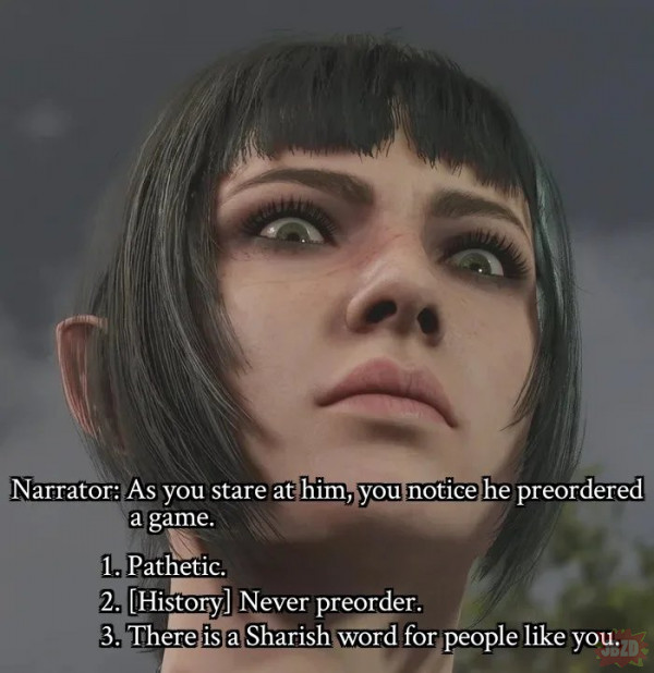 never preorder