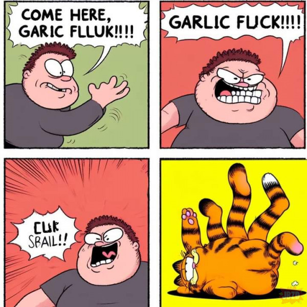 Znany kot z komiksów, Garlic Fuck