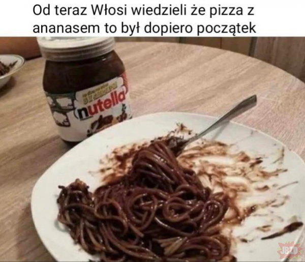 Spaghetti nutella
