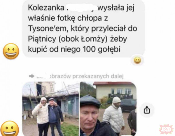 Z cyklu Uniwersum Polskie Mike Tyson na Podlasiu, kupuje 100 gołębi xD