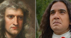 Isaac Newton jako osoba kolorowa w brytyjskim serialu. W sieci burza