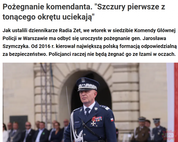 Tomasz Hajto polskiej policji odchodzi sam