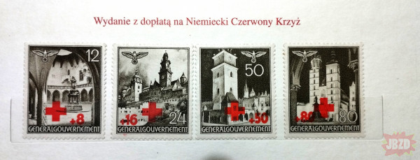 Wydanie na Niemiecki Czerwony Krzyż. 1940 17 lipca. Seria.