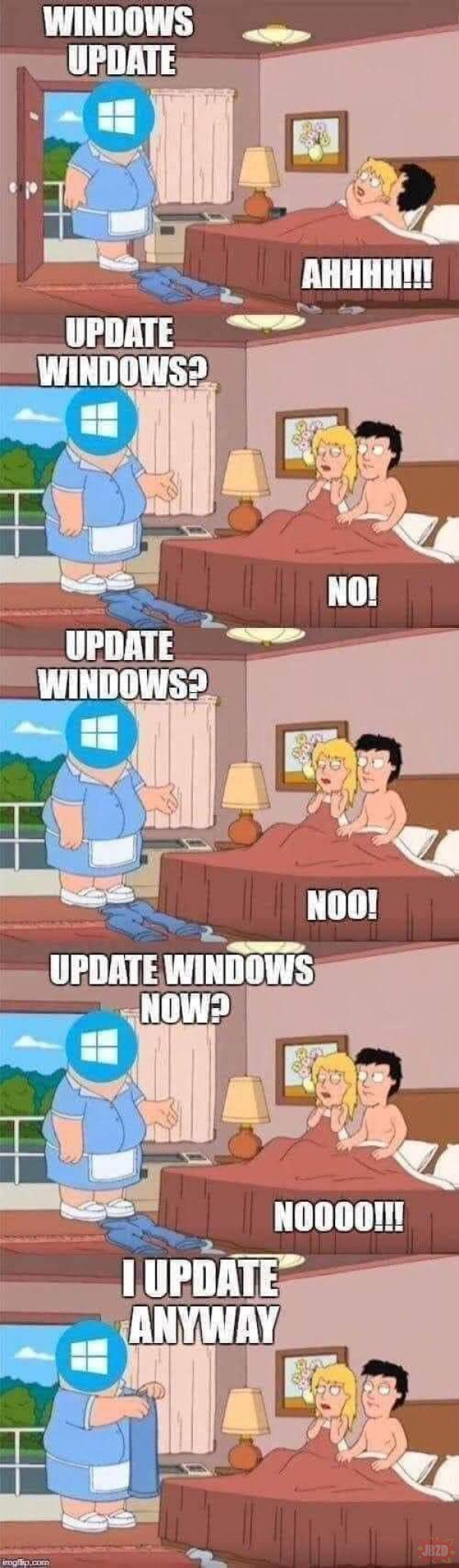 Windows update zawsze.