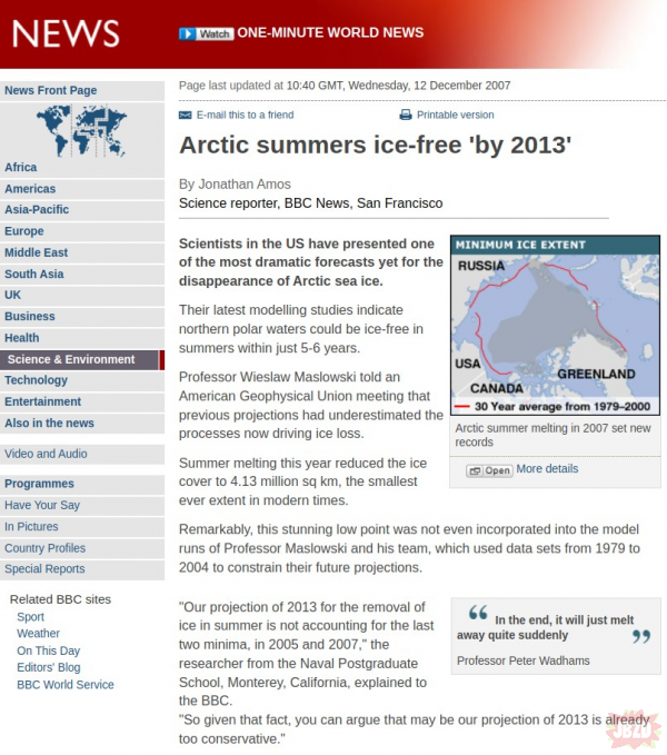 10 lat temu Arktyka się roztopiła