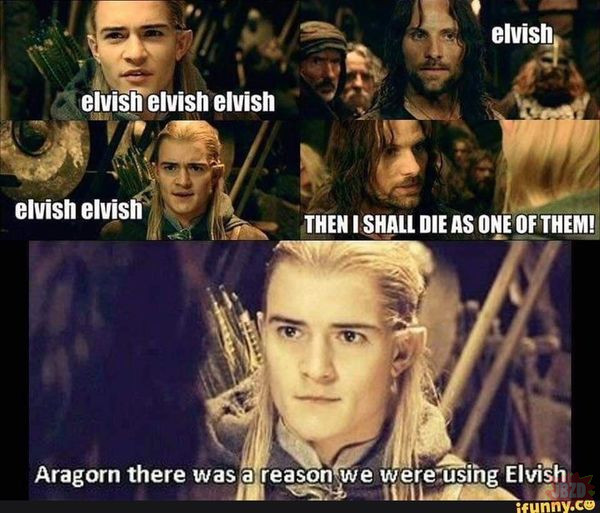 elvish to elficki jak coś