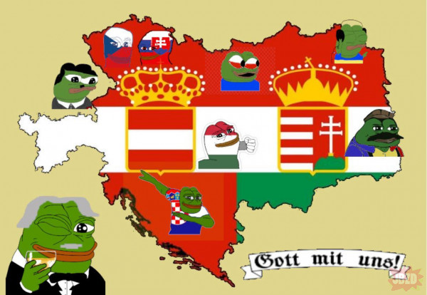 memiczna mapa Austro-Węgier