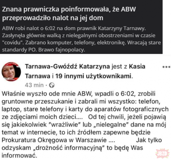 Gdyby za PiS komuś ABW wjechało na chatę, to temat byłby grzany tygodniami w TVN, a Unia Europejska by na Polskę nałożyła wszystkie możliwe kary