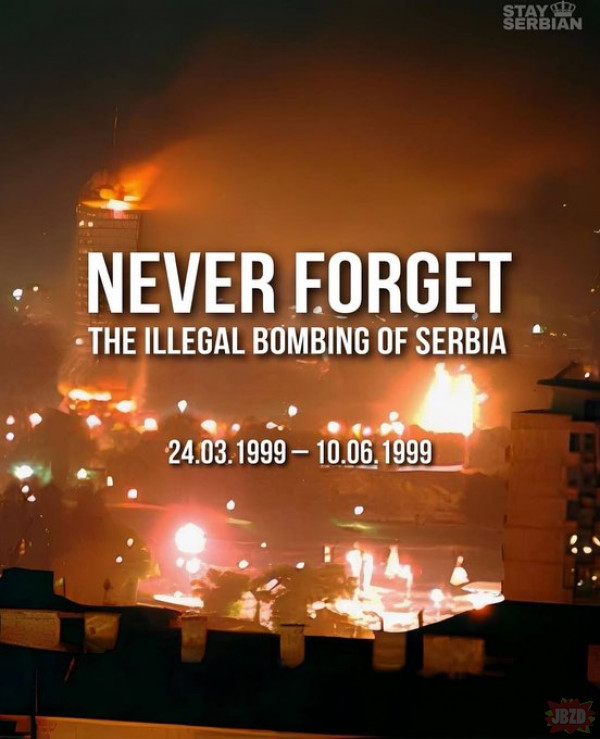 Dzisiaj jest rocznica napadu NATO na Serbię.