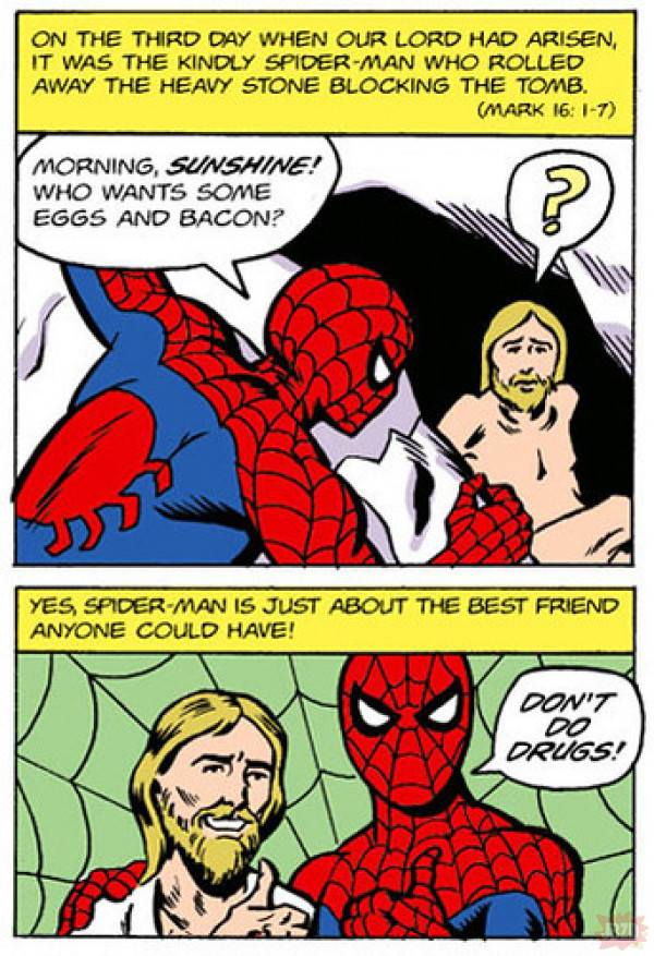 Dobry ziomek Spider-Man.