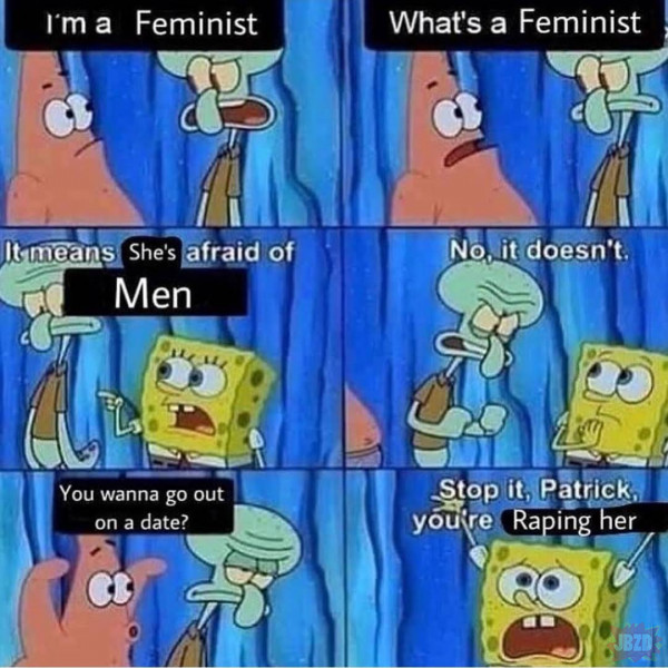 Stop it Patrick!  She’s a strong independent woman!