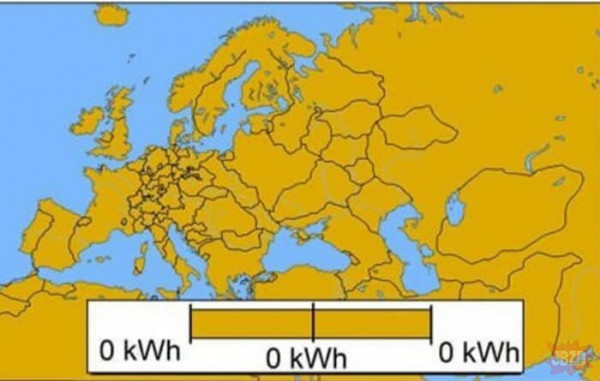 Konsumpcja energii elektrycznej w Europie w 1507 roku