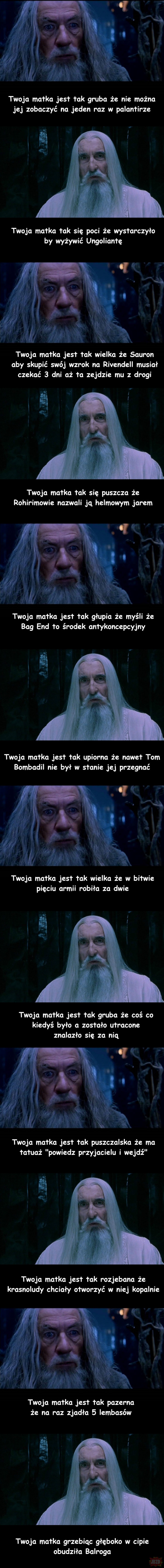 Gandalf vs Saruman - prawdziwa historia