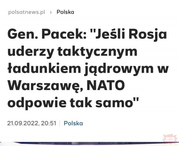 NATO walnie atomówką w Warszawę