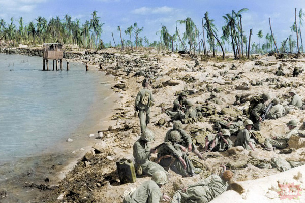 Walki oddziałów piechoty US Navy na wyspach Gilberta i Marshalla. 20–26 listopada 1943